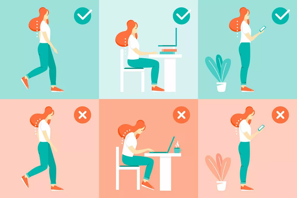La postura impacta en la salud abdominal