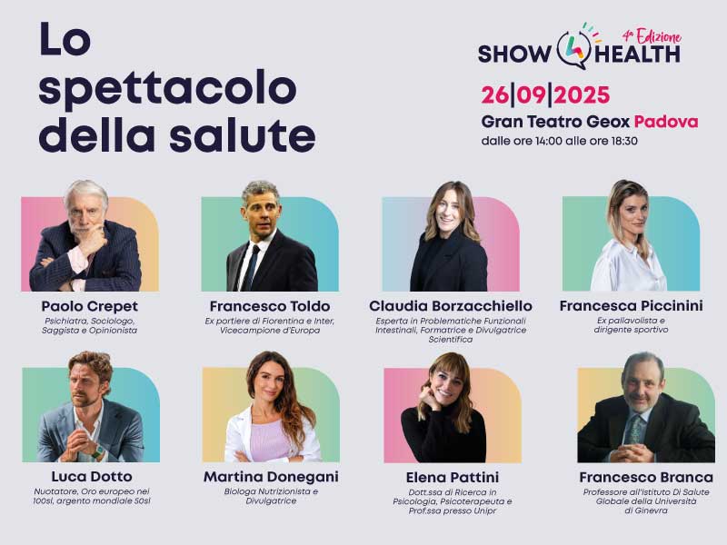 Orador de un evento sobre salud, un espectáculo contra la sedentariedad